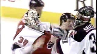 Flyers and Sabres Line Brawl 1997 Playoffs