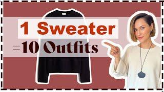 10 Genius Ways to Elevate Your Look with ONE Sweater!