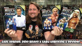 Earl Hebner, Dino Bravo & Sabu Heels & Faces Series 1 Unboxing & Review!