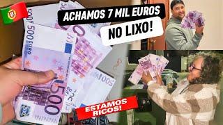 FINALMENTE achamos 7 MIL EUROS NO LIXO! OQUE TEM NO LIXO EM PORTUGAL ️