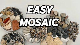 Simple & Easy Stone Mosaic Tutorial: Try Before Doing a  Pathway Stone Mosaic 