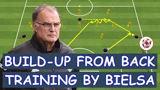 Build-up from back! Training session by Marcelo Bielsa!