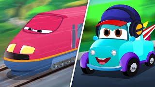 Level Crossing Pickle, Car Cartoon and Superhero Vehicles for Kids