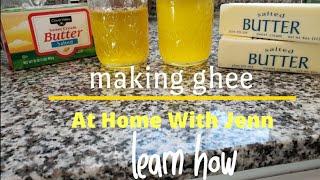 Homemade Ghee || Salted Butter Is Used In The Video|| I Didn't Have Unsalted On Hand