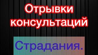 Отрывки разговоров с записей на личных консультациях ️| Выложено с разрешения консультирующегося ‼️