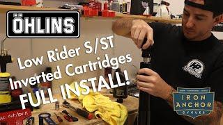 Ohlins FKS 508 Cartridges for H-D FXLRS/T - Full Install!