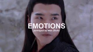 emotions portrayed by wen zhuliu