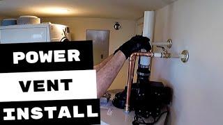 PLUMBING REPAIRS | ATMOSPHERIC WATER HEATER REPLACED BY POWER VENT WATER HEATER