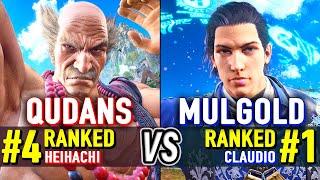 T8  QUDANS (#4 Ranked Heihachi) vs MULGOLD (#1 Ranked Claudio)  Tekken 8 High Level Gameplay