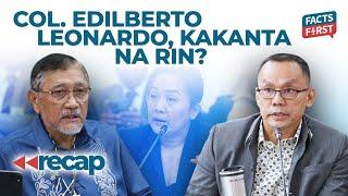 Col. Edilberto Leonardo kakanta na rin?