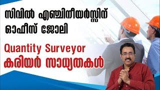 QUANTITY SURVEYOR-CARRER SCOPE-OFFICE JOB FOR CIVIL ENGINEERS|CAREER PATHWAY|Dr.BRIJESH GEORGE JOHN