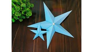 How To Make Star for Christmas Decoration | Origami Star | Diy Paper Christmas Star ⭐ | Paper Craft