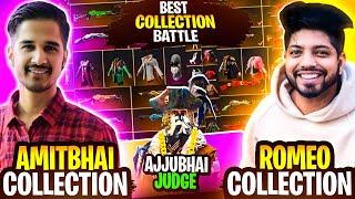 Amitbhai Vs Romeo Gamer Funniest Collection Battle Ajjubhai Becomes Bikaau Judge- Garena Free Fire