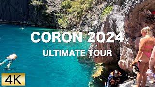 CORON 2024 ULTIMATE TOUR |4k| Hopping Tour & Night Walking in Palawan Philippines Experience