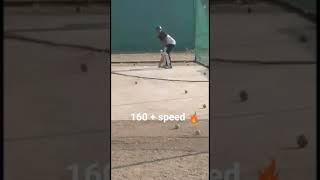 160+speed  very fast bowling machine.#cricketlovers #cricket #crickettime #shorts, #fast bowling