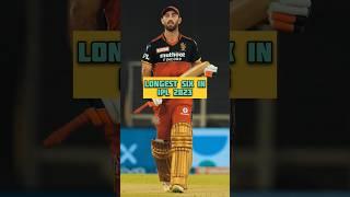 Longest Six In IPL History || #youtubeshorts #shorts #ipl #ipl2023 #cricket