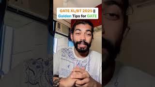 GATE XL/BT 2025 || How to Prepare || Golden Tips for GATE EXAM 2025 #gate #gateexam #gatexl #gatebt