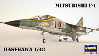 Mitsubishi F-1 - Hasegawa 1/48 - Full Build - Brush Painted