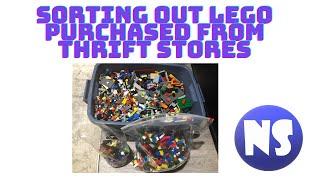 Sorting Lego from Other Blocks Purchased from Thrift Shop