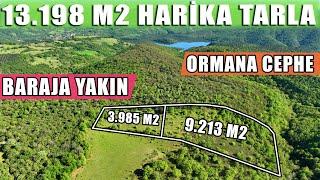 1694- Gönen Çalıca'da Baraja Yakın 13.198 m2 Harika Tarla/ Ormana Cephe