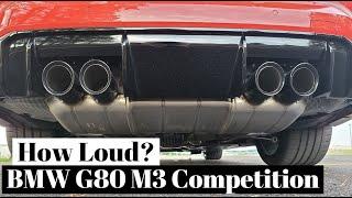 This Is How Loud the Exhaust of the 2021 BMW M3 Competition Is | G80 M3