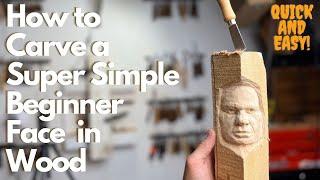 Super Easy Beginner Face Carving Lesson---Anyone Can Do It---"How to"--HD 720p