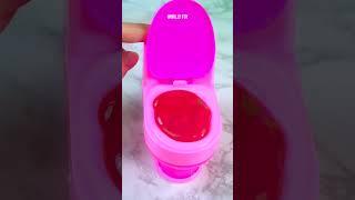 Satisfying With Unboxing & Review Miniature Toilet Slime Set Video l ASMR Videos