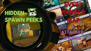 Peeks for Every Spawn on Every Ranked Map in Siege (W/ Timestamps)