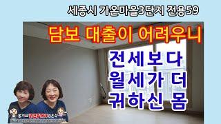 239.세종시.다정동가온마을3단지 전용59 내부구조 평면도 입지 소개영상