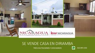 Nicaragua Bienes Raices Se vende casa en Diriamba $59000