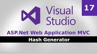 How to use Hash Generator? ASP.Net Web Application MVC (C#)