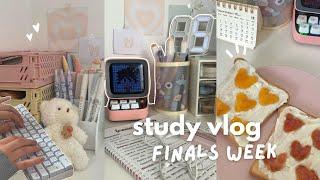 Study vlog  finals week, waking up at 7am, what I eat, being productive, revising, ft.PDFelement