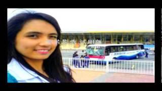 Filipinos Smiling For Photos in Front of HongKong Hostage Bus