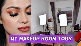 MY MAKEUP ROOM TOUR | My Camera, Lights, Editing, Set Up| BeYourself Channel