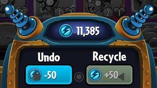 Plants vs . Zombies Heroes ( PvZ Heroes ) Card Recycle 8855 Sparks Part 1 of 3 14500 Spark Total