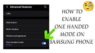 How To "Enable One Handed Mode On Samsung Phone"|| Tech Issues Solutions