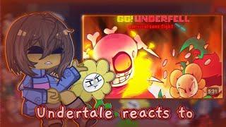 Undertale reacts to GG!Underfell: Sans Survival Fight