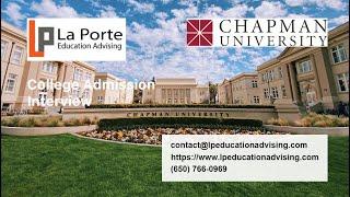 Inside Admissions: Chapman University