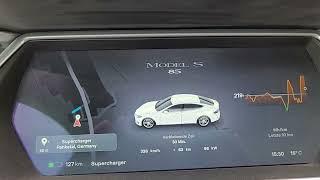 Tesla Model S 85 Ladeleistung Supercharger Teil 2  Maingau Autostrom Preiserhöhung ab 1.05.2023 