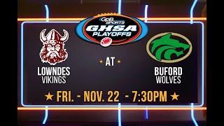 Lowndes at Buford | 2024 GHSA Playoffs- Round 2