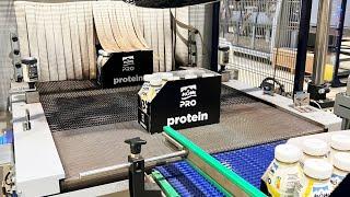 Packaging and stabilization process solutions in a dairy factory at Nöm AG