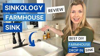 Sinkology Farmhouse Sink Review: Best DIY Farmhouse Drop In Sink