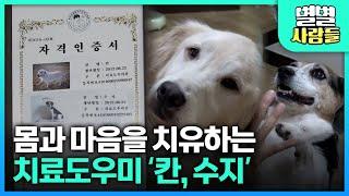 몸과 마음을 치료하고 도와주는 치료도우미견 '칸'과 '수지'를 소개합니다 [ 별별사람들 ]