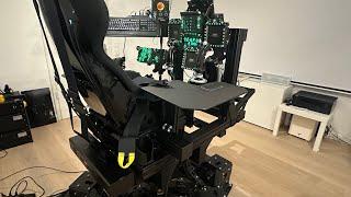 INSANE Flight Sim Cockpit Setup! Combining a Seatbelt Tensioner to a Motionsystems 6DOF platform