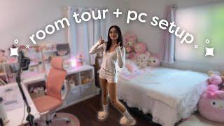 ROOM TOUR + PC SETUP (keyboards, plushies, & more!)