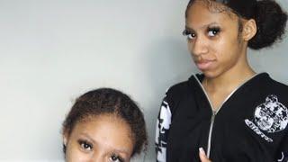 BRAIDED PONYTAIL ON TWIN SISTER *hilarious* MUST WATCH! TheWickerTwinz