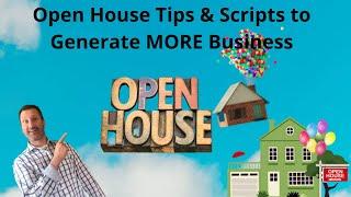 Open House Tips & Scripts to Generate MORE Business -Realtor Sales Training, Realtor Training Videos