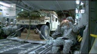 Humvee Airdrop From C-17 Globemaster III