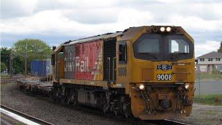 KiwiRail's DL & DFB class at Hamilton's Frankton Station (HD)