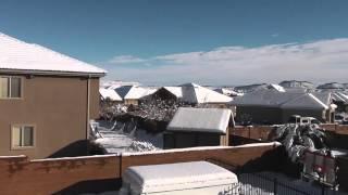 Snowfall in St George Utah - Dec 8, 2013 -HD